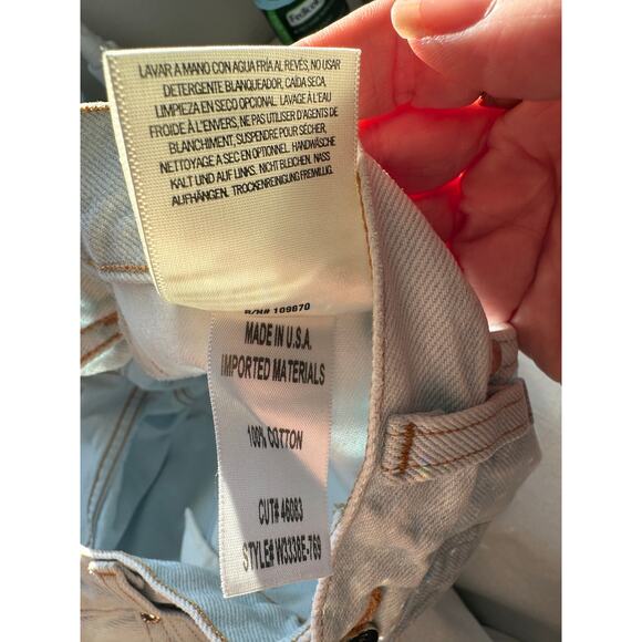 Goldsign Light Wash Straight Leg Jeans Women’s 29 Button Fly Made in USA - Picture 10 of 15